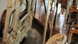 Carousel horses moving up and down