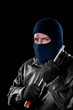 Robber with screwdriver