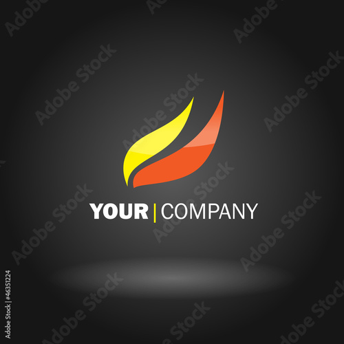 Vector: Flame logo design Flame logo design