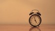 Alarm clock is smashed by sledge hammer (slow motion)