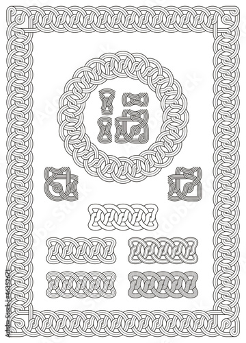 Vector: Georgian knot ornament from old temples 2002 Georgian knot ornament from old temples 2002
