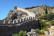 Historical defensive old wall of city Alanya, Turkey