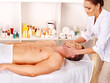 Man getting  facial massage .