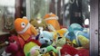 Close up of lucky dip game in arcade