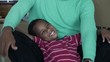 African American father with son