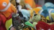 Close up of lucky dip game in arcade
