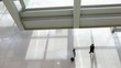 Business people greeting each other in lobby