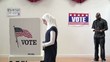 Video: Voters voting and in line to vote at polling place Voters voting and in line to vote at polling place