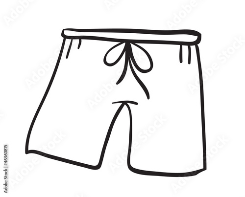 Vector: a short pant sketch a short pant sketch