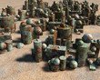 Illustration: 3D rusted pieces 3D rusted pieces