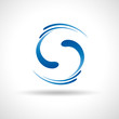 Logo water, letter S # Vector