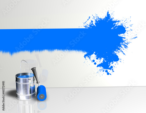 Illustration: Wand Farbstreifen Klecks Blau.jpg Wand Farbstreifen Klecks Blau.jpg