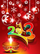 abstract new year background with deepak