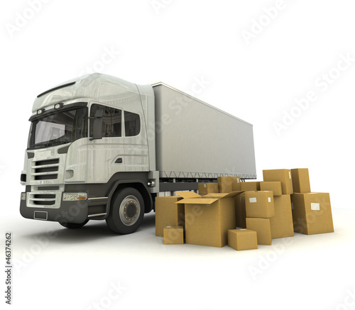 Illustration: Loading truck Loading truck
