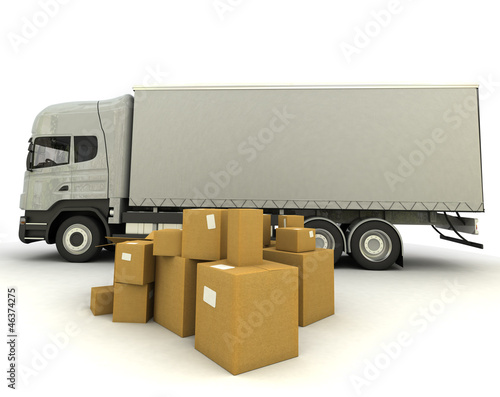 Illustration: Loading truck Loading truck