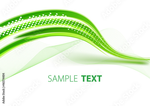 Vector: Sharp green wave Sharp green wave