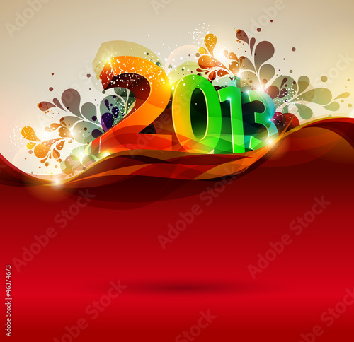 Vector: New year 2013 New year 2013