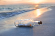 Photo: Message in a Bottle at Sunset Message in a Bottle at Sunset