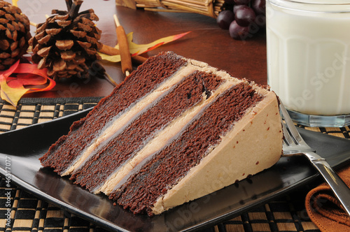 Photo: Chocolate espresso cake with milk Chocolate espresso cake with milk