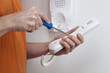 Repairing handset