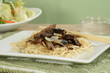 Steak strips with onion