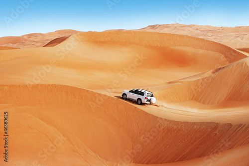 Photo: 4 by 4 dune bashing is a popular sport of the Arabian desert 4 by 4 dune bashing is a popular sport of the Arabian desert