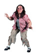 A Female Zombie Horror on White