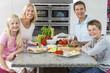 Photo: Parents Children Family Preparing Healthy Food Parents Children Family Preparing Healthy Food