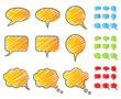 Bubbles speech scribble