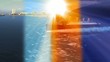 TITANIC sailing over sea at different times