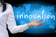 working women hand holding innovation