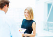 Two young business collegues.