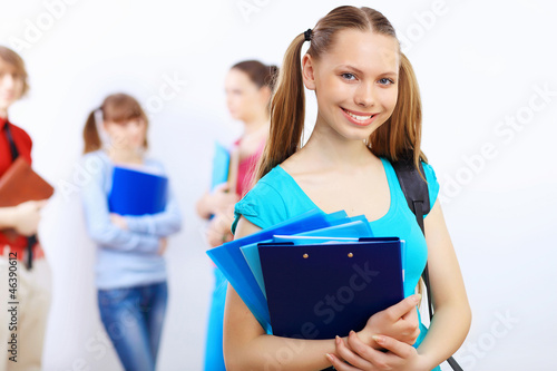 Photo: Student with books Student with books