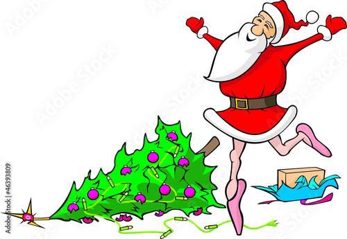 Lost in dancing santa claus - demolished christmas.