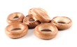 bagels on white background