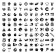 food and kitchen icons set
