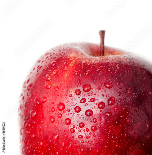 Photo: Manzana roja mojada Manzana roja mojada
