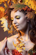 Photo: Woman in the image of autumn Woman in the image of autumn