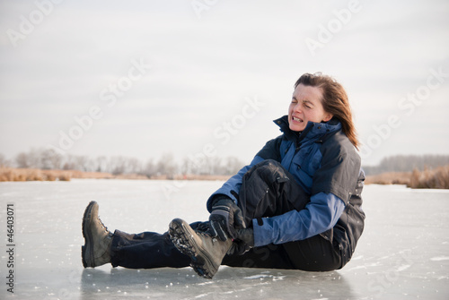 Photo: Ankle injury - winter slip Ankle injury - winter slip