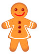 Vector: gingerbread woman gingerbread woman