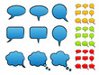 Bubbles speech ink with solid filling