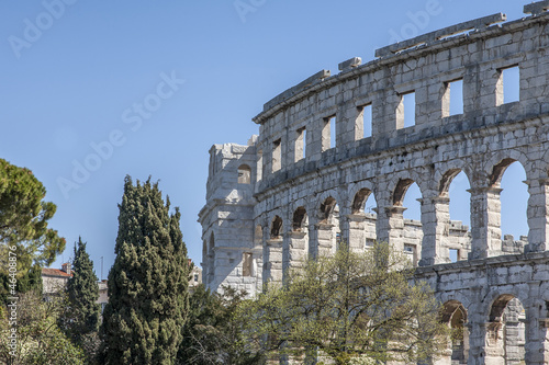 Photo: Detailansicht des römischen Amphitheaters in Pula Detailansicht des römischen Amphitheaters in Pula