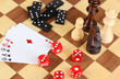 mix of games close-up