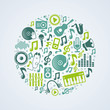 Vector music concept