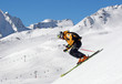 Skifahrer im Gelände in Sölden