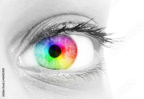 Photo: Oeil arc-en-ciel Oeil arc-en-ciel