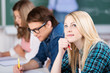 studentin in der vorlesung