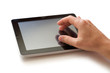 hand with digital tablet
