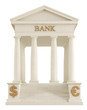 Illustration: stone bank icon stone bank icon