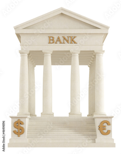 Illustration: stone bank icon stone bank icon